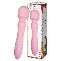 10-Frequenz Dual-Kopf Tragbarer G-Punkt Klitoris-Vibrator Dildo für Frauen USB-Aufladbar IPX5 Wasserdicht Masturbations-AV-Massagegerät