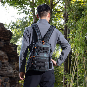 Masawei Sports <b>Backpack</b> Orange <b>Waterproof</b> Outdoor Casual Unisex <b>Backpack</b> With Detachable Strap And Zipper Pocket - Product Image 3