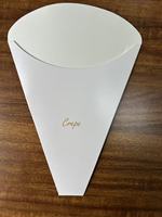 Boîte d'emballage en papier pour frites, crêpes et cornets à emporter, jetable et résistante à la chaleur