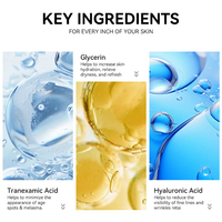 Sérum Visage OEM Acide Tranexamique Acide Hyaluronique Squalane Hydratation Intense Éclaircissant Anti-Taches Brunes Anti-Pigmentation