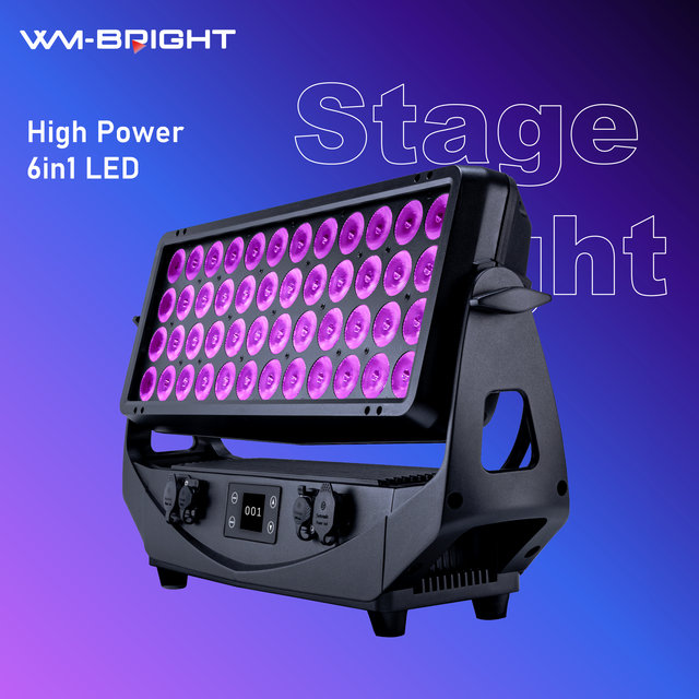 RGBLAC LED Wash Light IP65 Waterproof DMX512 Outdoor Wall Washer Stage Light for Wedding Event Shows