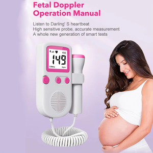 Monitor <span class=keywords><strong>Fetal</strong></span> de Bolsillo con Doppler de Ultrasonido, Detector de Latidos del Corazón del Bebé, Dispositivo Médico Extraíble - Product Image 5