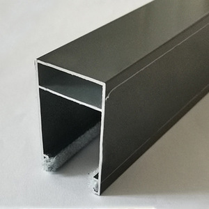 Aluminum Alloy <b>Curtain</b> Track 30mm Single Opening Dark Gray Blackout Groove Motorized Track Accessories 6 Meters - Product Image 2