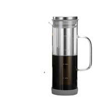 Nouvel ensemble de théière et tasses en verre de luxe 15oz 30oz, résistant à la chaleur, idéal pour le café et l'usage manuel, vente en gros, cadeau très prisé