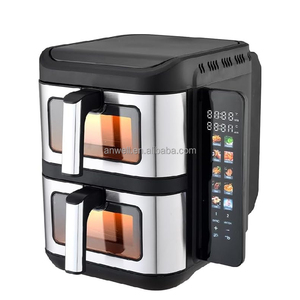 Friggitrice ad Aria Intelligente ANWELL Grande 11L a Doppio Cestello con 2 Cassetti, Schermo Pieghevole Colorato, Capacità <span class=keywords><strong>XL</strong></span> 11L con Finestra - Product Image 3