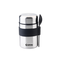 Termos vakum makanan Stainless Steel 500ml, termos Sekolah terisolasi dengan sendok