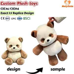 Peluche Personalizado de <span class=keywords><strong>Vaca</strong></span> y Panda - Juguete de Peluche Súper Suave Relleno de Poliéster y Algodón PP, Bordado, Compañero Reconfortante para Dormir - Product Image 2