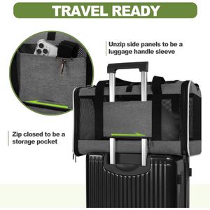 Tas Transportasi Kucing Hewan Peliharaan Berkualitas Tinggi, Dapat Diperluas, dan Portabel untuk Perjalanan (Grosir) - Product Image 5