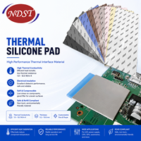 Lámina Térmica de Silicona NDST-CP120, Almohadilla Térmica 1W-6W para CPU/GPU/LED, Clasificación de Resistencia al Fuego 94-V0, Alto Voltaje 6kV, Alta Temperatura