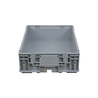 QS Nouveau Design Haute Qualité Vente en Gros Grande Caisse Prix Stockage en Plastique Empilable KLT Caisse