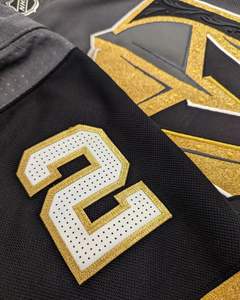 نسيج نسيج تليك معدني لاصق كتطريز لأنماط الموضة قماش لامع - Product Image 2