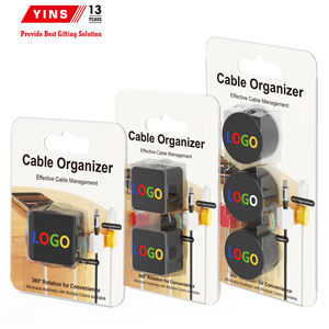 360 °   Organizador de Cables Magnético Giratorio, Soporte de Cables con Adhesivo Fuerte, Gestión de Cables de Escritorio para Cables USB-C, <span class=keywords><strong>Lightning</strong></span> y <span class=keywords><strong>HDMI</strong></span> - Product Image 5