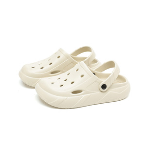 รองเท้าแตะชายหาดพิมพ์โลโก้ได้ รองเท้าลำลองสำหรับผู้ชาย พื้นหนา EVA ใส่ได้ทั้งในบ้านและนอกบ้าน รองเท้าแตะโฟมแบบสวม - Product Image 1