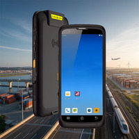PDA Robusto 5G para Uso Industrial, Android IP65 Resistente al Agua, NFC, GPS, BT, WiFi, Escáner de Código de Barras, PDA Portátil con NFC, Colector de Datos