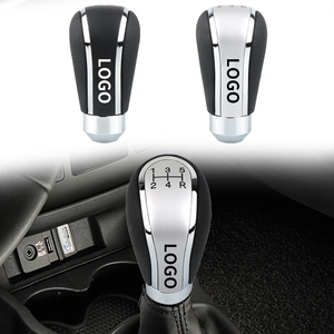 หัวเกียร์หนังแท้แบบสากล 5 สปีด สำหรับรถแข่ง JDM พร้อมโลโก้ Momo - Product Image 1