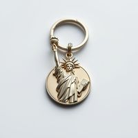 Porte-clés en acier métallique pour supermarché, porte-clés personnalisé avec logo, idéal pour les cadeaux d'anniversaire