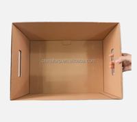 Boîte d'archives de grande taille, boîte en carton ondulé à double ou triple paroi avec poignée pour l'expédition, le déménagement de documents