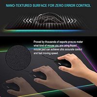 Alfombrilla de Ratón para Juegos RGB Extendida, con Carga Inalámbrica, Tamaño XL XXL, Logotipo Personalizado, Iluminación, Mapa, Impermeable, Ecológica y Natural