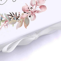 Boîte cadeau personnalisée en carton de luxe imprimé, pliable, magnétique, pour bijoux, vêtements, mariage, avec ruban