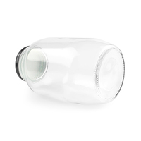 Grand pot en verre de 2000ml, 2l, rangement dans le garde-manger, pot mason avec couvercle de taille normale