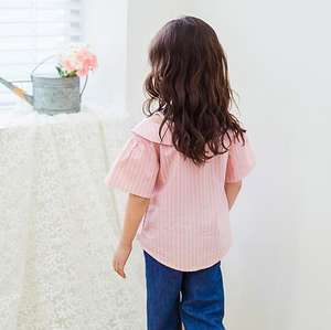 T-shirt sans bretelles à rayures verticales boutonné pour femme, grande quantité - Product Image 5