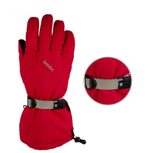 Gants de ski Bodln rouges chauds pour écran tactile, hiver, extérieur, unisexe, adulte - Product Image 1
