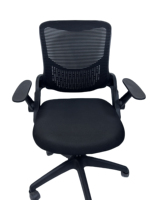Chaise de bureau ergonomique moderne en cuir et tissu, avec dossier élégant, fabriquée en Chine, pour usage commercial et domestique
