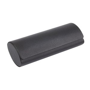 Custodia nera e grigia per occhiali con custodia rettangolare in pelle sintetica con tessuto di ferro carta EVA Logo stampato - Product Image 2