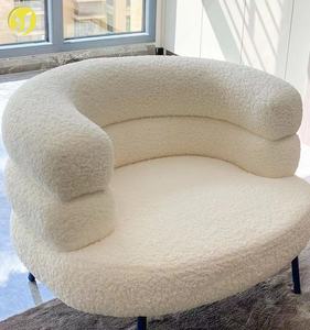 Kursi Sofa Santai Ruang Tamu, Kursi Rias Kamar Tidur dengan Aplikasi Santai untuk Apartemen, Rumah, Kantor, Kursi Dalam Ruangan, Lampu, Bulu Halus - Product Image 4