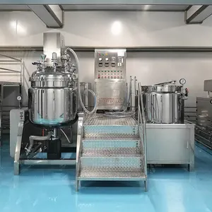 Shampoo Lotion Product Manufacturing Plant Production Line Cosmetic Automatic Ladies Cream Making Machine