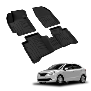 Alfombrillas de Coche TPE Moldeadas a Medida al por Mayor, Alfombrilla de Cobertura Total con Ranuras Profundas y Autodrenantes para <span class=keywords><strong>Suzuki</strong></span> <span class=keywords><strong>Baleno</strong></span>, Juego Compatible con OEM - Product Image 1