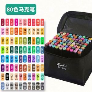 Hot Selling 24/36/48 Colors Dual Tip Art Drawing Markers Permanent Alcohol Marker Pen Set With Shoulder Pen Bag - Product Image 6