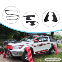 KQD Brand - Vente en gros - Accessoires automobiles - Amélioration extérieure - Kit carrosserie complet noir pour Toyota Hilux Revo 2016 et plus