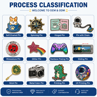 Broches et badges en émail personnalisés en métal, motifs dessin animé, machine à café, tasse à café, pour barista
