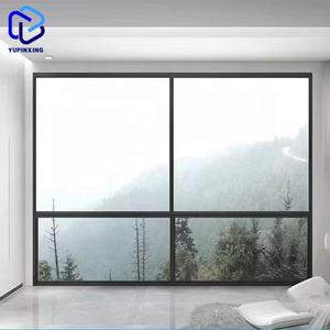 Fenêtres et portes baies en aluminium à grain de bois moderne sur mesure, avec rupture de pont thermique, cadres en aluminium, modèles personnalisés pour maison - Product Image 2