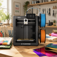 Imprimante 3D CoreXY FLASHFORGE AD5X Haute Vitesse 600mm/s Multicolore Auto-Nivelante FDM Volume de Construction 22cm Usage Domestique Bureau