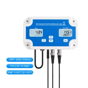 PH ORP Controller Meter Digital, Pengontrol Suhu Online WiFi Hidroponik PH Controller