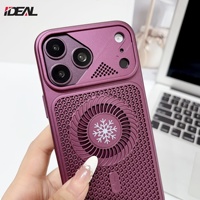 Nouvelle coque arrière magnétique respirante à dissipation thermique pour iPhone 18 Pro Max 17 Air 16 15 14 13 12 11, compatible charge sans fil et refroidissement
