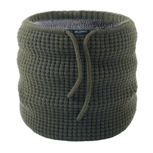 Calentadores de Cuello Acrílicos de Invierno 2025 <span class=keywords><strong>para</strong></span> Hombre y Mujer, Forrados de Felpa, Tejidos, Gruesos, con Cordón Ajustable, <span class=keywords><strong>Bufanda</strong></span> - Product Image 2