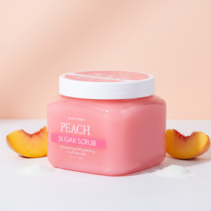 Exfoliante Corporal Perfumado Personalizado de 750g, Productos para el Cuidado Corporal, Hidratante Profundo y Suavizante, Exfoliante de Azúcar de Durazno - Product Image 1