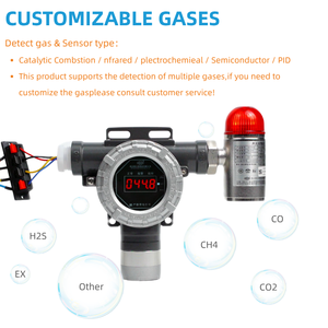 SHIELD détecteur de gaz Type de point dispositif d'alarme de télécommande système de sécurité de fuite de gaz détecteur de gaz fixe pour CO2 H2S Nh3 SO2 <span class=keywords><strong>Ch2O</strong></span> - Product Image 3