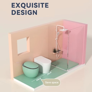 Inodoro Inteligente Montado con Descarga Automática, Doble Descarga, Control Remoto, Asiento Calefactado, WC de Cerámica de Alta Calidad - Product Image 3