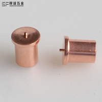 Stud Pengelasan CD M4 M5 M6 Metrik/Imperial Tipe IT Baja Karbon Berlapis Tembaga Kepala Flens Kelas 4.8 & 6.8 Stud Pengelasan