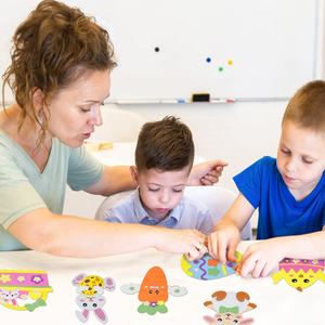 Kit de Manualidades de Pascua para Niños, Adornos de Espuma para Pascua, Juguetes Creativos para Decoración de Fiestas - Product Image 2