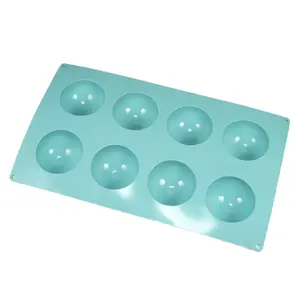 Wholesale High Quality 3d Bake Mold 8 Cavities 100g Baking Tools Chocolate Mold Silicone Mold