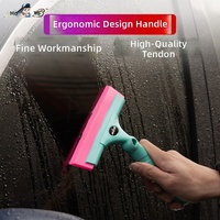 Outil d'application de film pour vitres de voiture MoxB, raclette à lame souple en tendon d'osselet pour le nettoyage et l'élimination de l'eau, installation plus facile, origine Chine