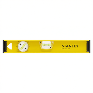 Niveau à bulle Stanley I-Beam 180 pouces réglable avec vials de précision pour la construction et la plomberie - Product Image 2