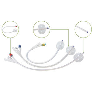 चिकित्सा उपभोग्य सामग्रियों और पुनर्वास चिकित्सा आपूर्ति के लिए फैक्टरी मूल्य डिस्पोजेबल सिलिकॉन फोले कैथेटर 2-वे या 3-वे - Product Image 2