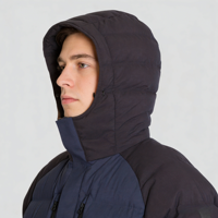 Veste d'hiver pour homme, écologique, à capuche, en ripstop blanc, imperméable, résistante à l'eau, thermique, pour la randonnée en plein air, vêtements de sport, vêtements de campagne