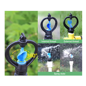 उच्च गुणवत्ता वाली सामग्री पानी सिंचाई स्प्रिंकलर प्लास्टिक 360 गियर ड्राइव रोटेशन तितली स्प्रिंकलर - Product Image 4